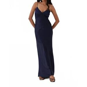 NEW SUMMER AWAY rosa slip dress in midnight